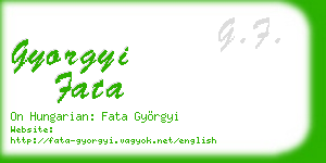 gyorgyi fata business card